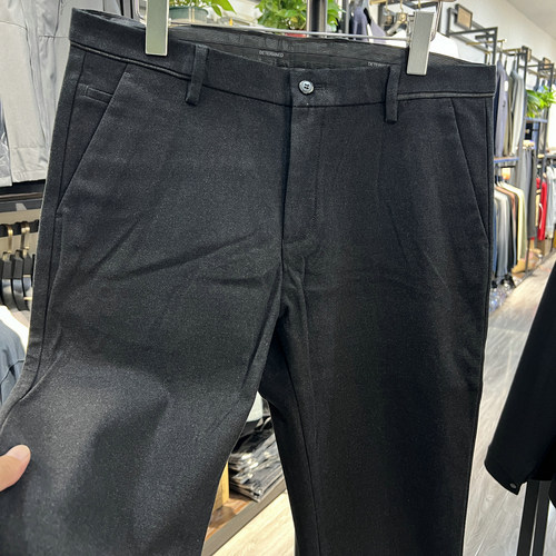 断码处理实惠平价直筒休闲裤秋冬季磨毛加厚微弹男士长裤子爸爸装