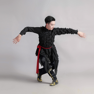 套装 蒙族艺考级练习练功服筷子骑马舞摔跤舞 蒙古舞蹈表演出服男款