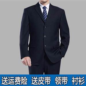 中年爸爸休闲西装上衣单件外套男中老年男士西服套装商务正装婚礼