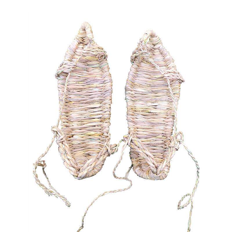 复古休闲拖鞋传统红天然藤草编织稻草凉鞋麻鞋男款女夏手工草鞋