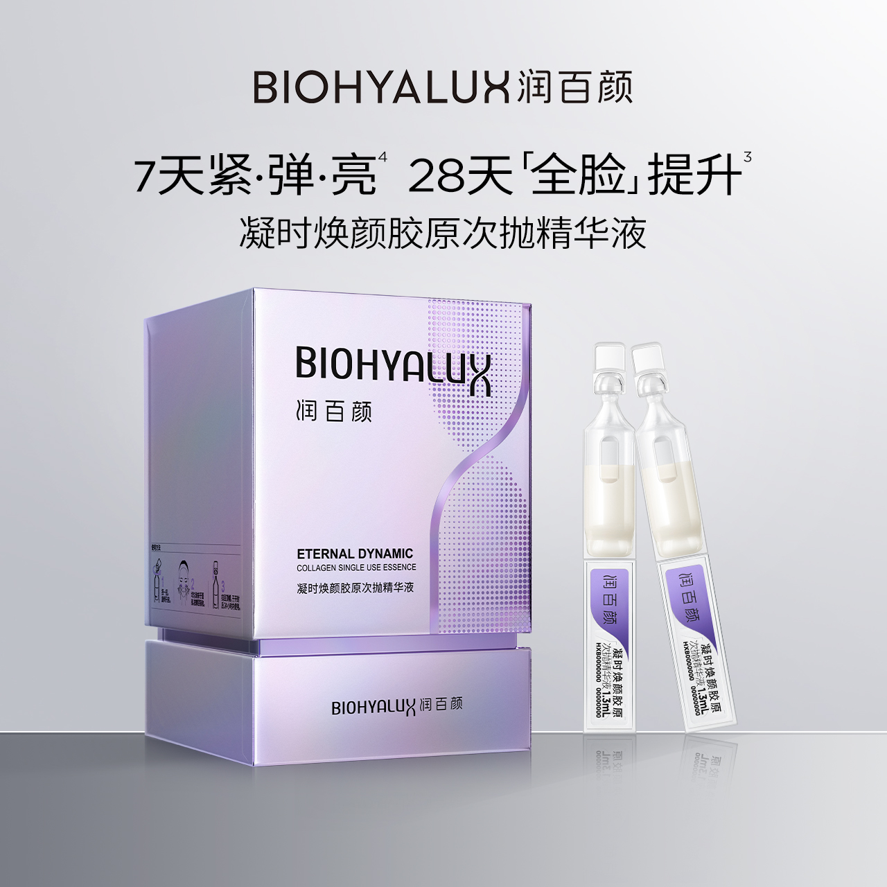 润百颜凝时焕颜胶原次抛精华液