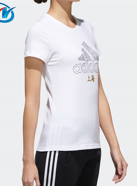 Adidas阿迪达斯SH SCRAWL TEE W 女运动型格短袖T恤GK4649 GN7367