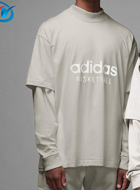 Adidas/阿迪达斯 Basketball 男女宽松透气运动休闲短袖T恤IA3447