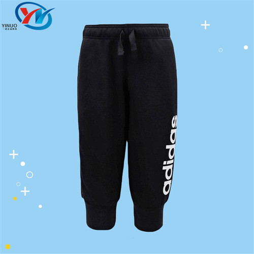 Adidas/阿迪达斯 大童透气七分裤 DV2930 DZ8637 FS6135 DY4063