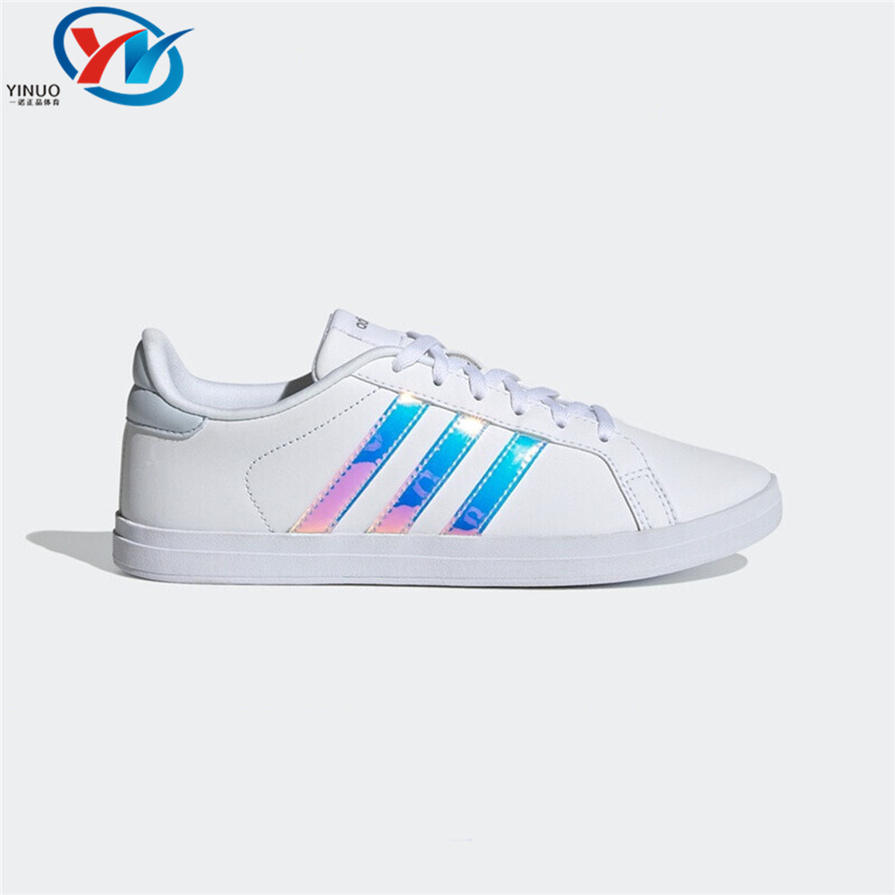 【瑕疵清仓特价】Adidas/阿迪达斯 女子镭射小白鞋休闲板鞋FY8402