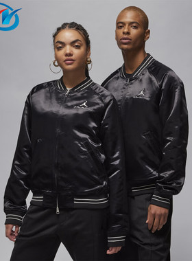 Jordan x A Ma Maniere联名男女缎面纪念休闲夹克外套 FN0618-010