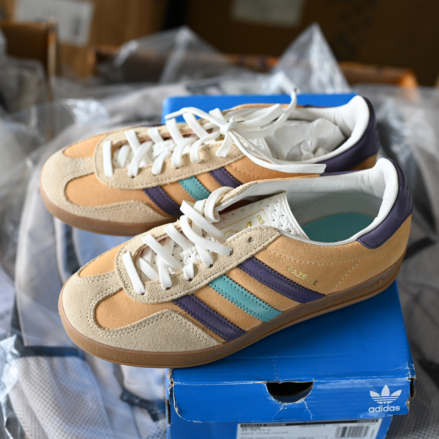 Adidas/阿迪达斯三叶草Gazelle男女复古防滑耐磨休闲板鞋 IG1636,运动鞋new,板鞋,淘宝优惠券,粉丝福利购,淘宝优惠卷