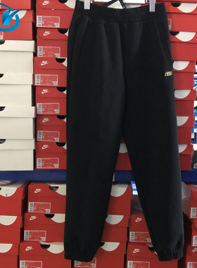 Skechers/斯凯奇 男子纯色宽松束脚休闲运动长裤 L124M028/0018