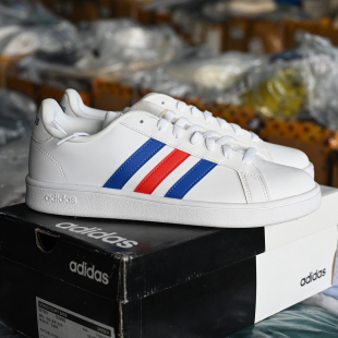 男子防滑轻便运动休闲板鞋 Adidas Court Grand EE7901 阿迪达斯