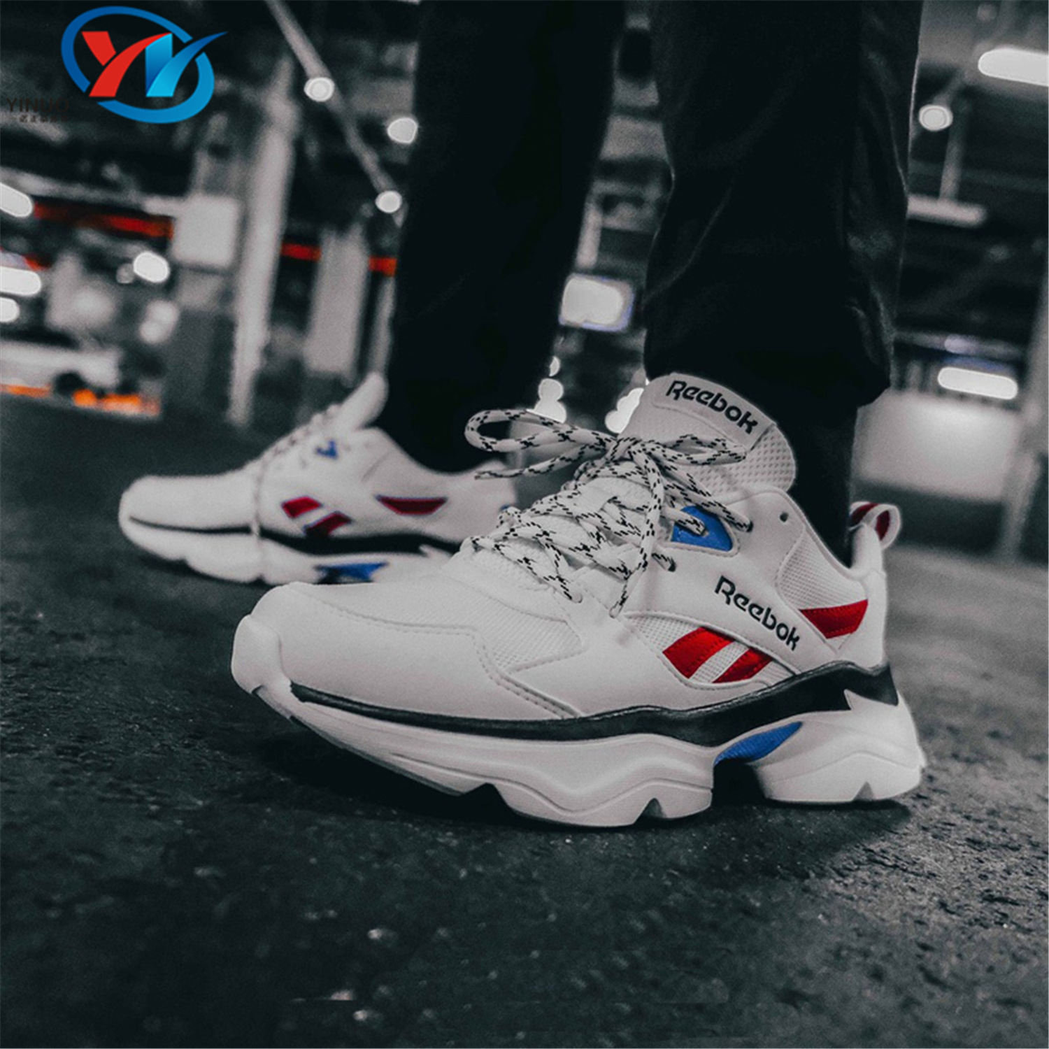 Reebok锐步男女同款休闲跑步鞋
