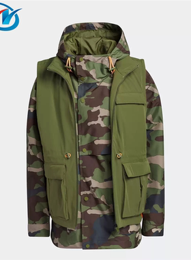 阿迪达斯男女同款迷彩运动夹克