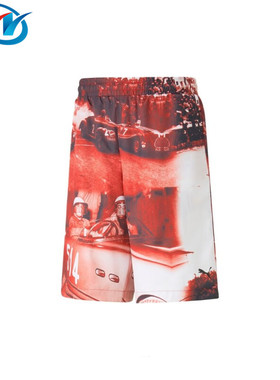 Puma/彪马 Ferrari 赛车红 男子宽松透气休闲运动短裤 538104-02