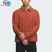 IP4941 夹克外套 Adidas 阿迪达斯男子武极波浪纹宽松休闲运动衬衫