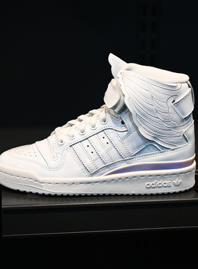 Adidas/阿迪达斯 三叶草 反向翅膀 男女高帮耐磨休闲板鞋 IE6861