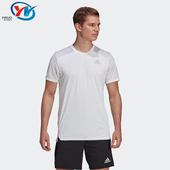 T恤 男子跑步训练运动休闲透气速干短袖 H58587 阿迪达斯 Adidas
