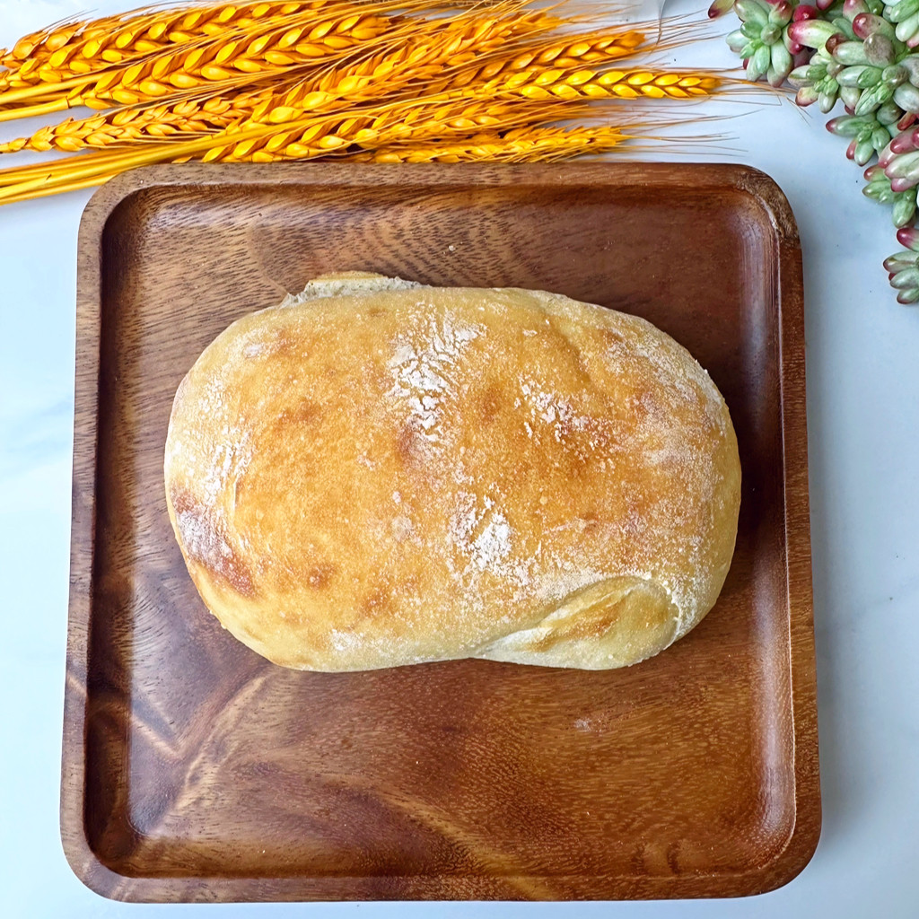 吐司面包边手作面包恰巴塔原味100g欧包欣小焙健康轻食