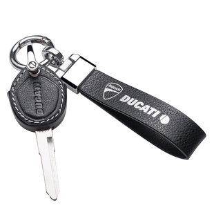 新款杜卡迪钥匙套鸰速950翎速950真皮钥匙包杜卡迪V2v4锁匙扣改装