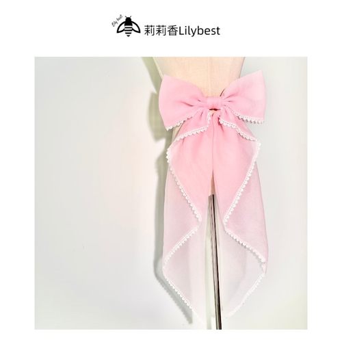 拖尾蝴蝶结lolita腰间大号配饰