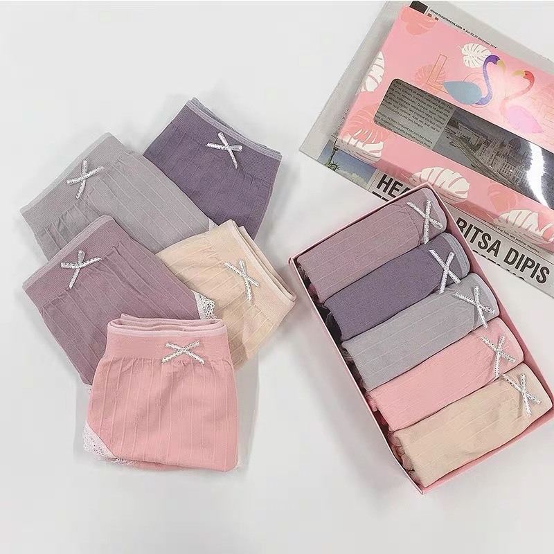 火烈鸟一代内裤女秋季日系蕾丝提臀裤底档少女无痕无缝女士三角裤