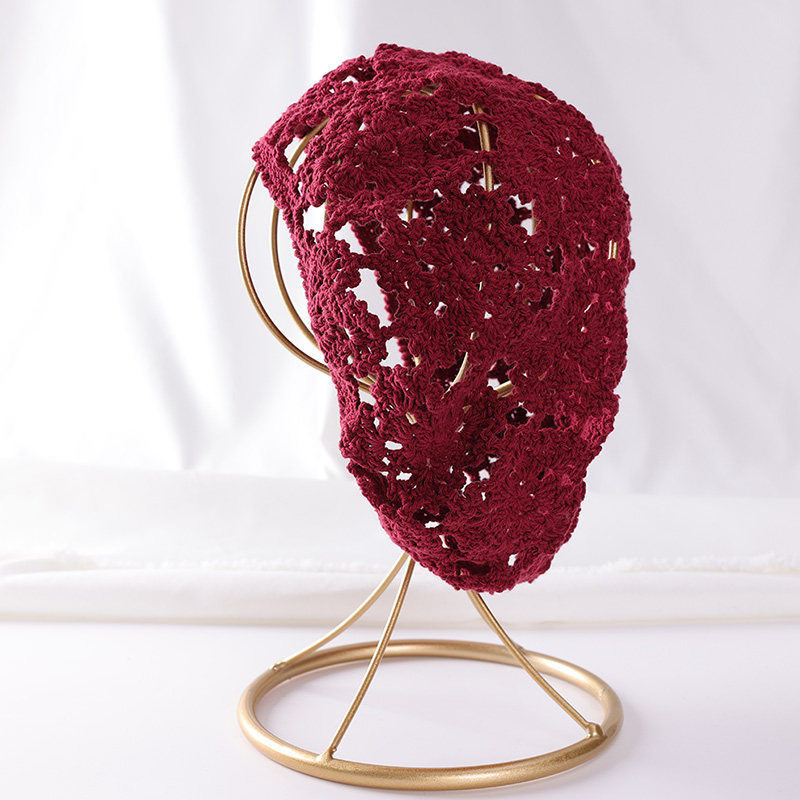 春秋镂空透气薄款贝雷帽子女春夏天时尚毛线帽手工钩针蕾丝0122ud,服饰配件/皮带/帽子/围巾,帽子,淘宝优惠券,粉丝福利购,淘宝优惠卷
