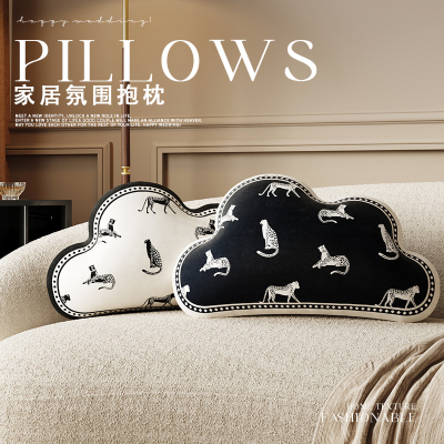 云朵异形客厅沙发抱枕轻奢高级感靠背靠垫样板间床头卧室腰枕靠枕