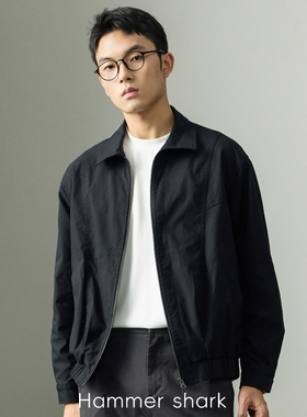 HAMMER SHARK 复古哈林顿行政风夹克男春季新款美式通勤男士外套