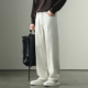 宽松垂感阔腿长裤 男通勤休闲百搭男士 shark白色直筒牛仔裤 Hammer