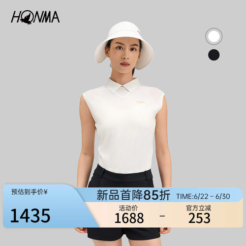 【专业高尔夫】HONMA2026夏季新款清爽舒适休闲女士无袖POLO衫