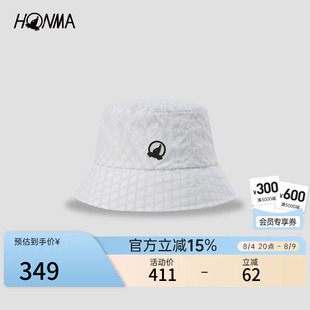 【专业高尔夫】 HONMA女士潮流印花图案设计轻盈可吸汗渔夫帽