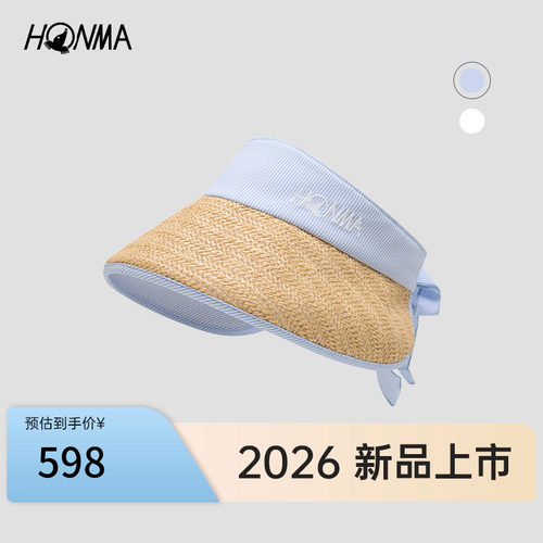 【专业高尔夫】HONMA2026新款女士空顶帽户外运动透气遮阳帽时尚