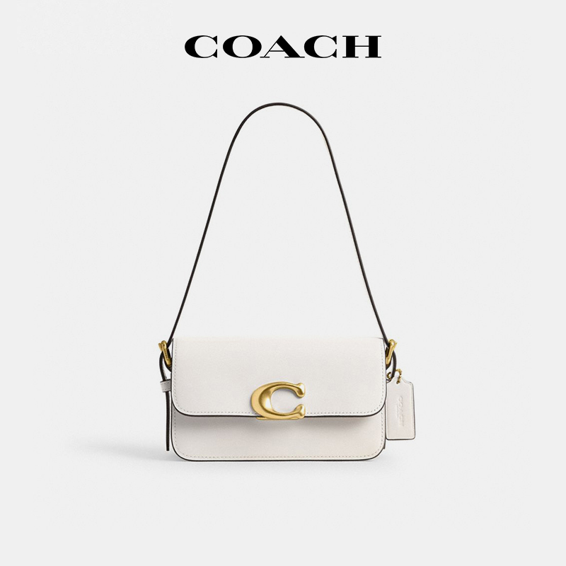 COACH/蔻驰Tabby纯色皮质腋下包