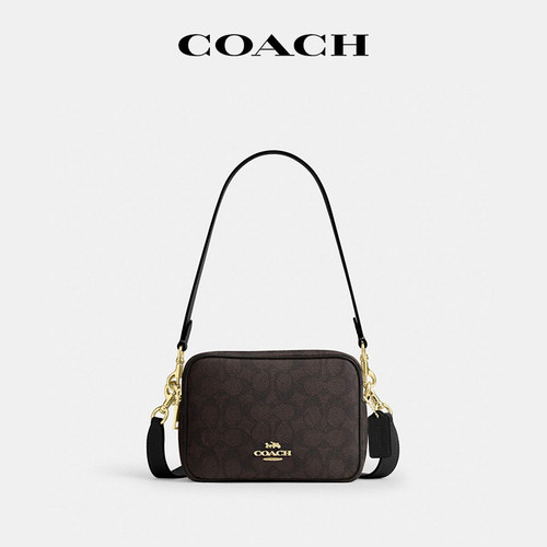 COACH/蔻驰Carey19小方包老花