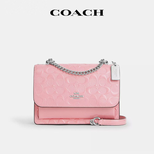 COACH/蔻驰Klare21风琴包浮雕粉