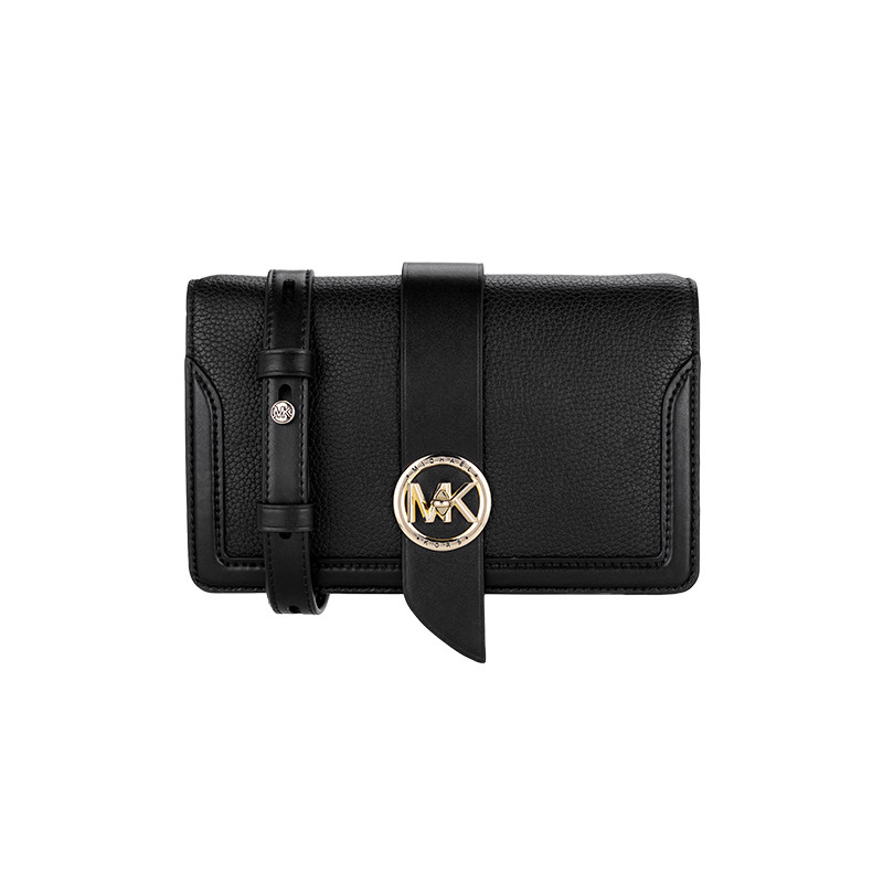 Michael Kors/MK女包风琴包百搭黑色轻奢链条时尚潮流单肩斜挎包