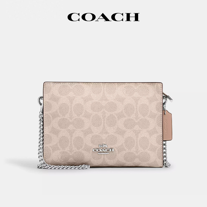 COACH/蔻驰2024新款老花小方包