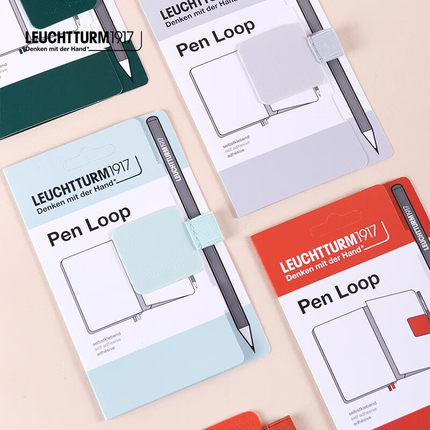 LEUCHTTURM1917德国灯塔笔插橡皮绑带收纳彩色笔环随身收纳笔记本旋转笔笔插