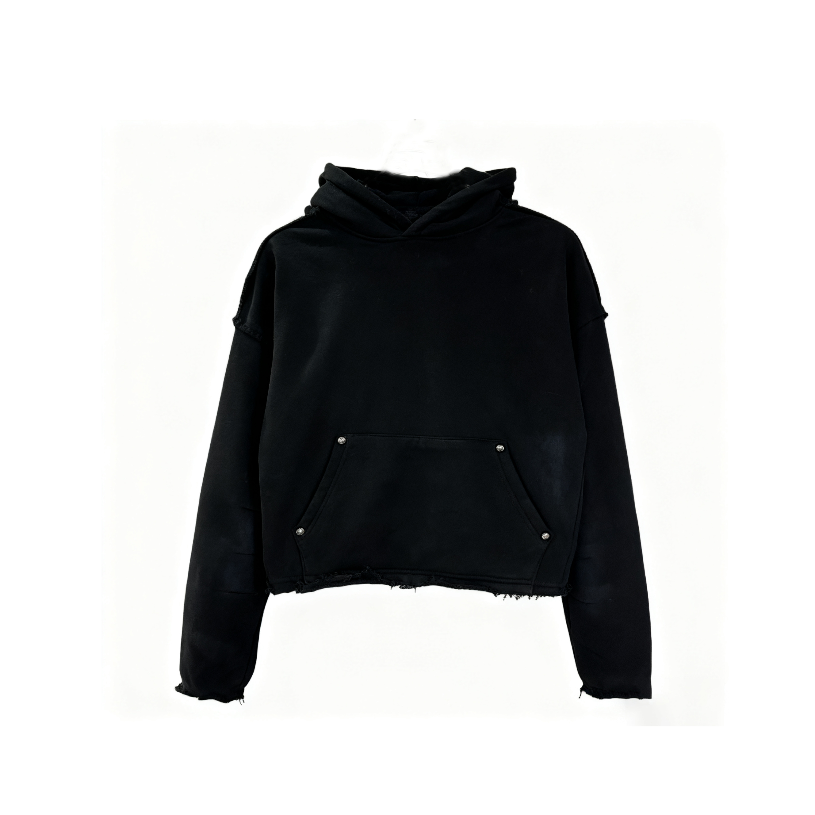 上衣连帽短款无下摆boxyfit