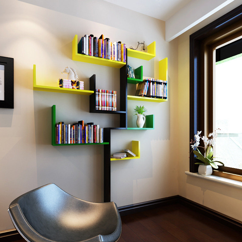 simple and easy bookshelf wall Shelf originality A partition board Storage cabinet background Wall Hanging cabinets modelling Big tree bookshelfin the Residential furniture , Shelf , Shelf/Shelf  category - from Buy2taobao.com to provide professional Taobao agent buy service