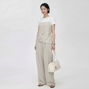 长裤 T恤 三件套女2026夏季 轻熟小众不撞款 林予熙 套装 天丝吊带