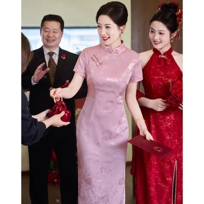 喜婆婆婚宴装2025新款高端轻奢