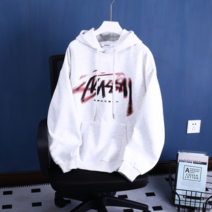 春秋装初中高中生大童男女生青少年装潮牌大码针织长袖卫衣帽衫