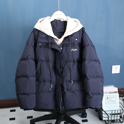 艾米可多羽绒服偏厚保暖假两件休闲中大童女孩青少年女装冬季新款