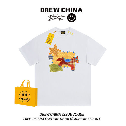 drew美式潮牌马年纯棉短