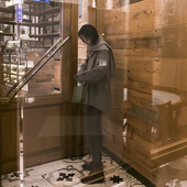 外套开衫 iris.O宽松中长款 翻领单排扣羊毛毛衣针织衫 女厚早春