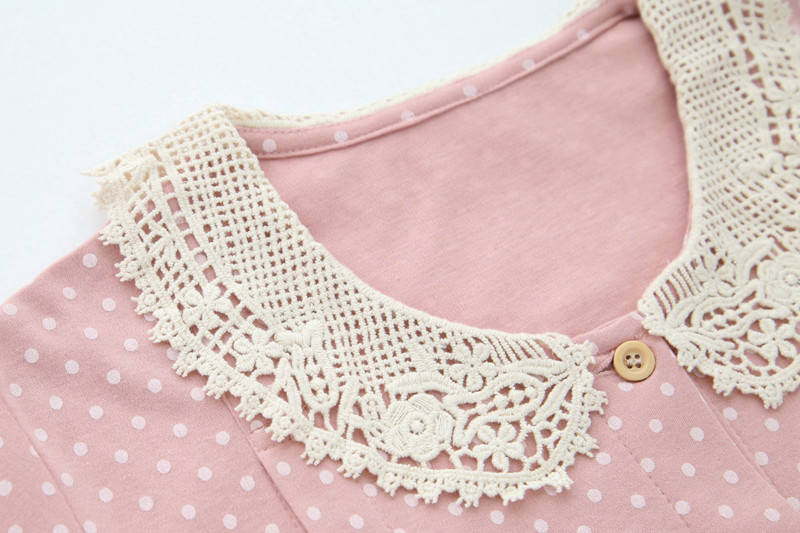 대외 무역 일본 오리지널 싱글 데이 싱글 여성 긴팔 출산복 긴 감금 옷 간호 잠옷 산후 수유복