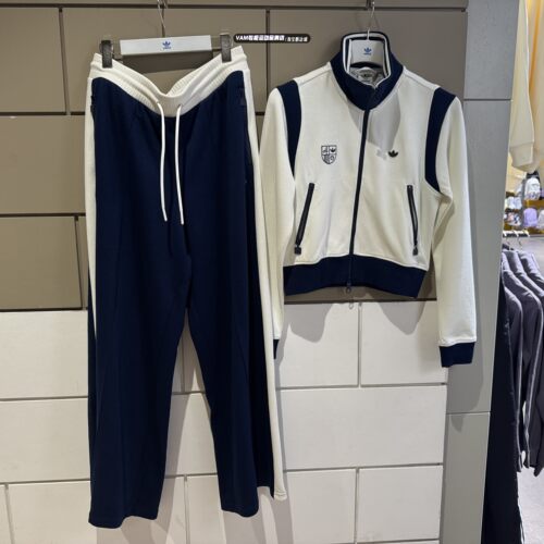 adidas阿迪达斯三叶草2025新款女复古外套运动套装JM8022 JM8020