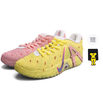 球鞋定制 Nike Ja 3 莫兰特三代 海绵宝宝 时尚 户外 实战篮球鞋