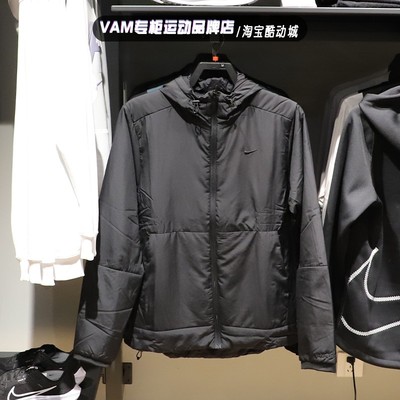 短款外套耐克聚酯纤维拉链男子