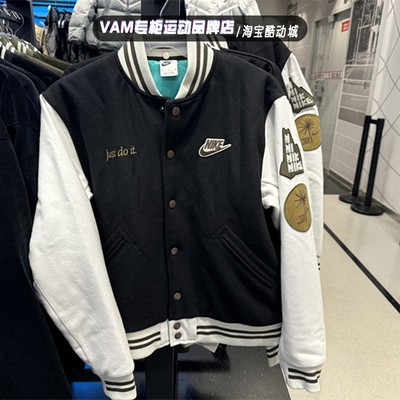 NIKE耐克男子秋冬棒球服外套运动休闲立领保暖夹克FV4026-010-325