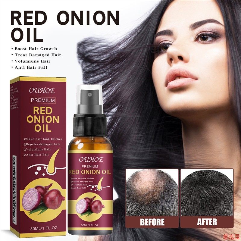 Onion dense hair essential oil, thick and smooth hair
